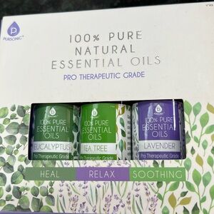 100% pure natural oils French lavender Eucalyptus Australian tea tree